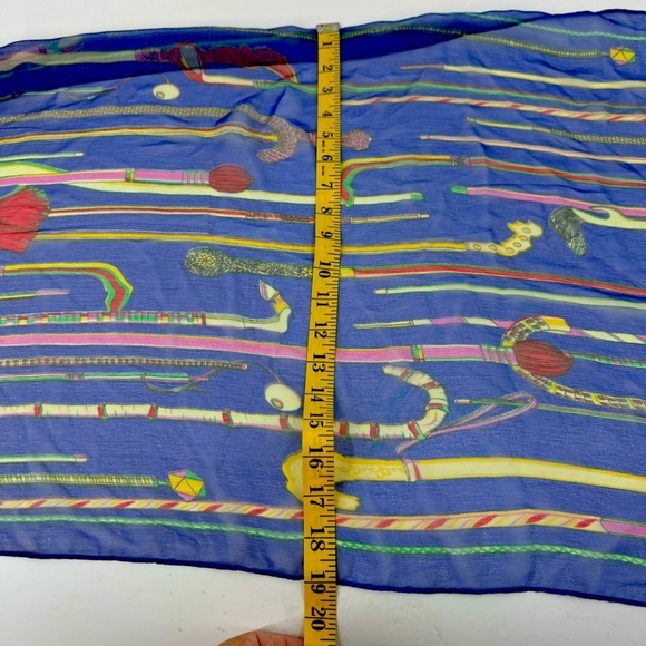 Silk Blend Scattered Cane Scarf ( Viscosa / silk )
19x64 - Picture 6 of 10